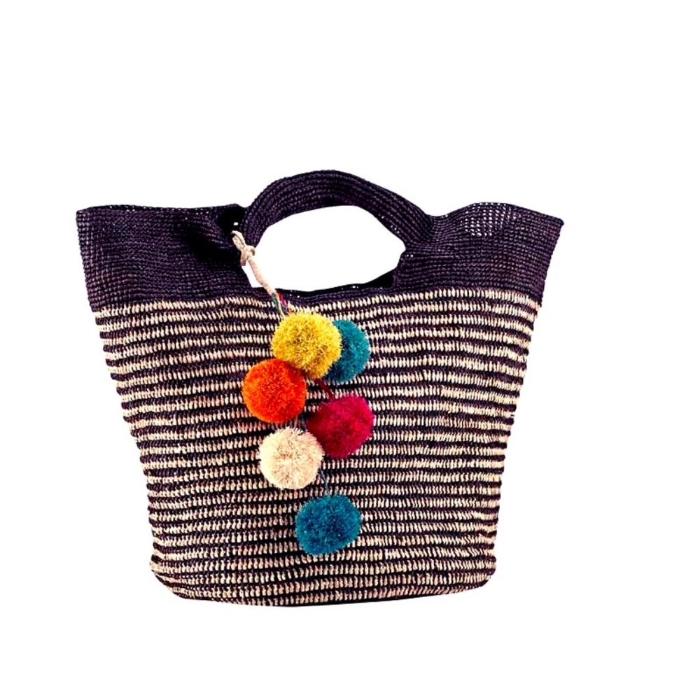 Natural Raffia Crochet Tote